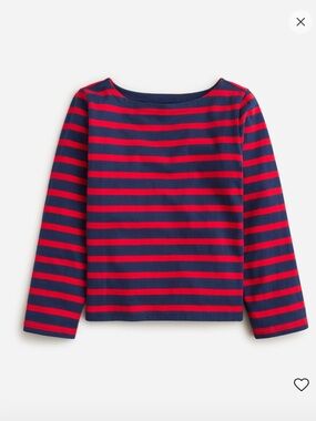 J. Crew Classic mariner cloth boatneck T-shit in Stripe size S